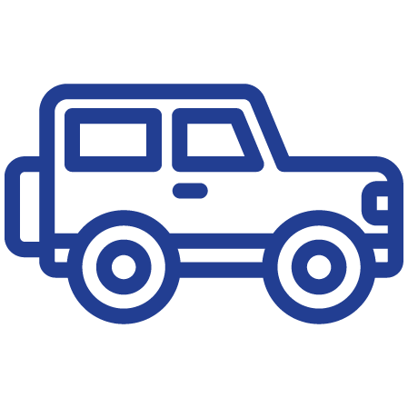 Budget at a Glance icon - Army jeep